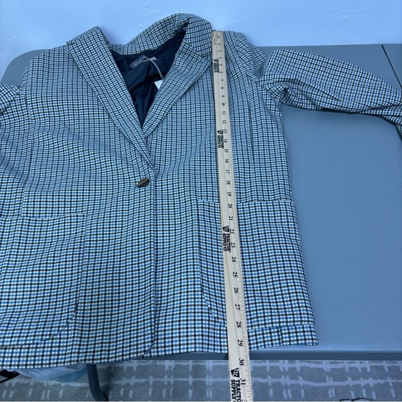 A New Day NWT Women's Blazer Plaid Button 2 Pocket XL Career Office Workwear - Picture 9 of 10